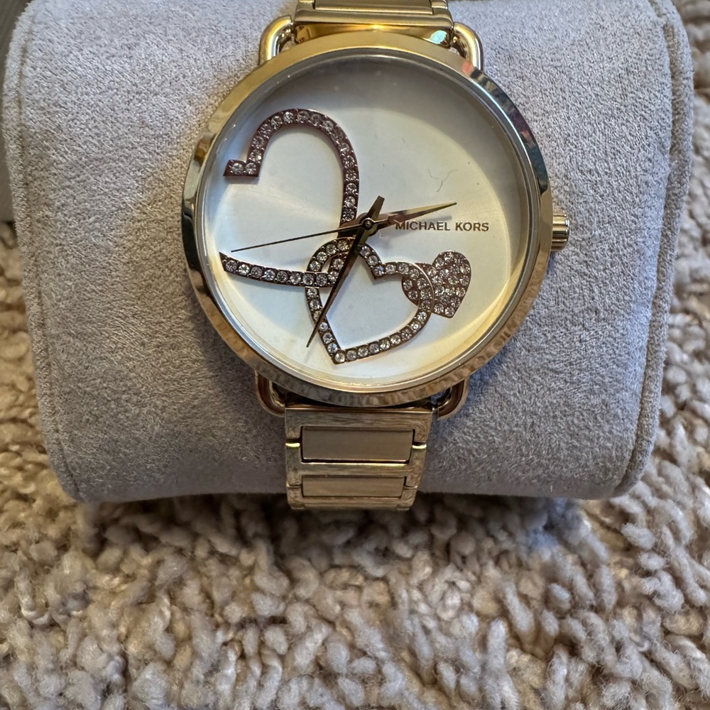 Micheal Kors Gold Heart Watch